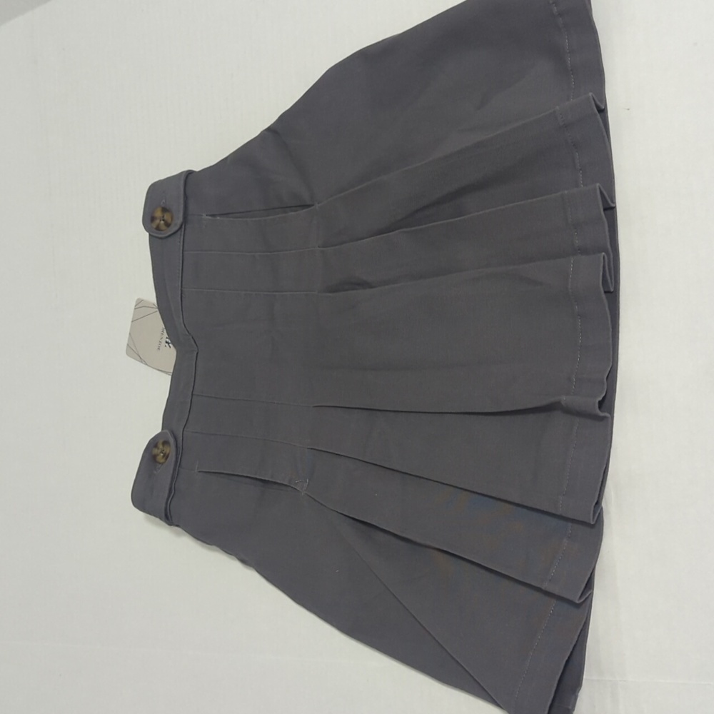 Bienzoe Girls Gray School Uniform Skort Size Medium NWT